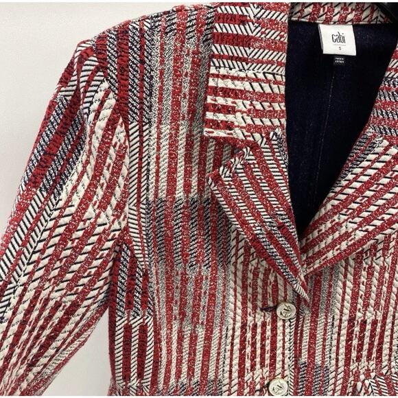 CAbi Women’s S Patchwork Blazer Jacket Style 6028 - NWOT - Picture 2 of 13